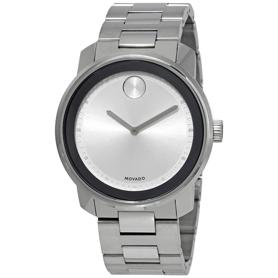 Movado Bold Silver Dial Stainless Steel Men's Watch 3600257