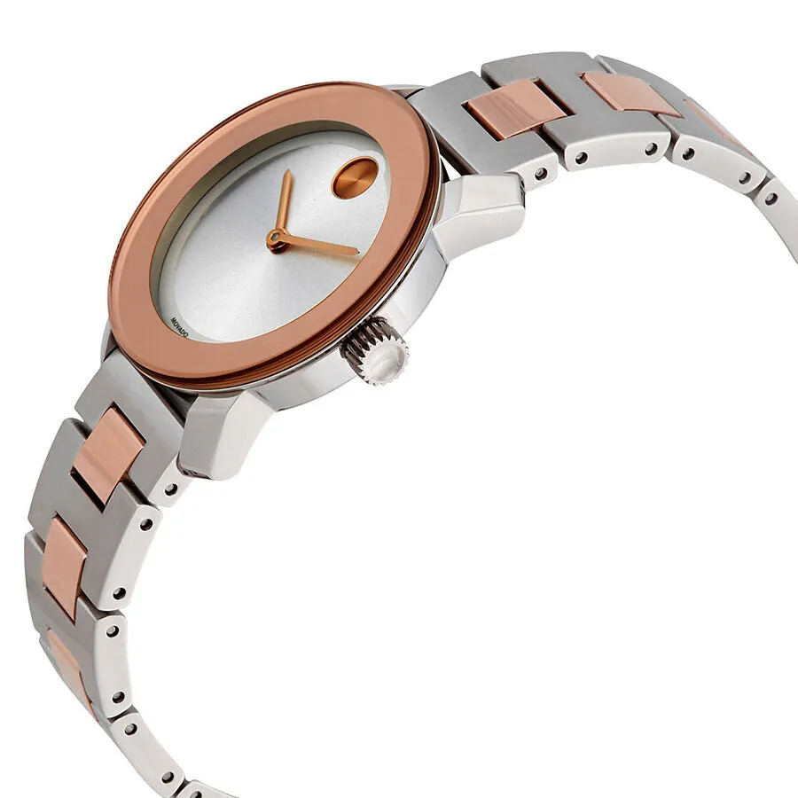 Movado Bold Silver Dial Two-tone Ladies Watch 3600464