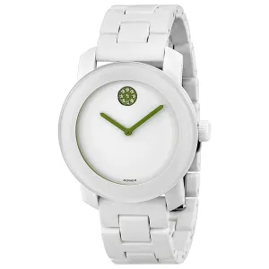 Movado Bold White Dial White Steel and Resin Bracelet Unisex Watch 3600159