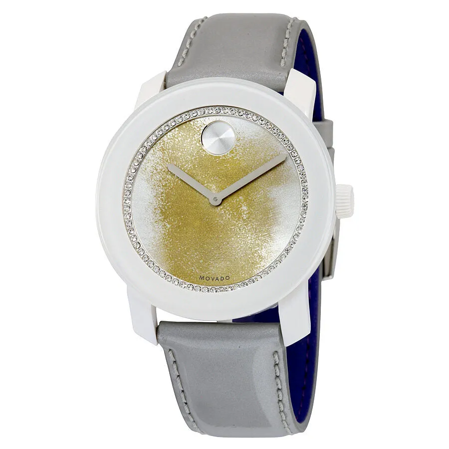 Movado Bold Yellow and Grey Watercolor Dial Ladies Watch 3600266