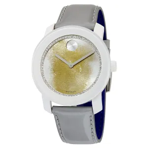Movado Bold Yellow and Grey Watercolor Dial Ladies Watch 3600266