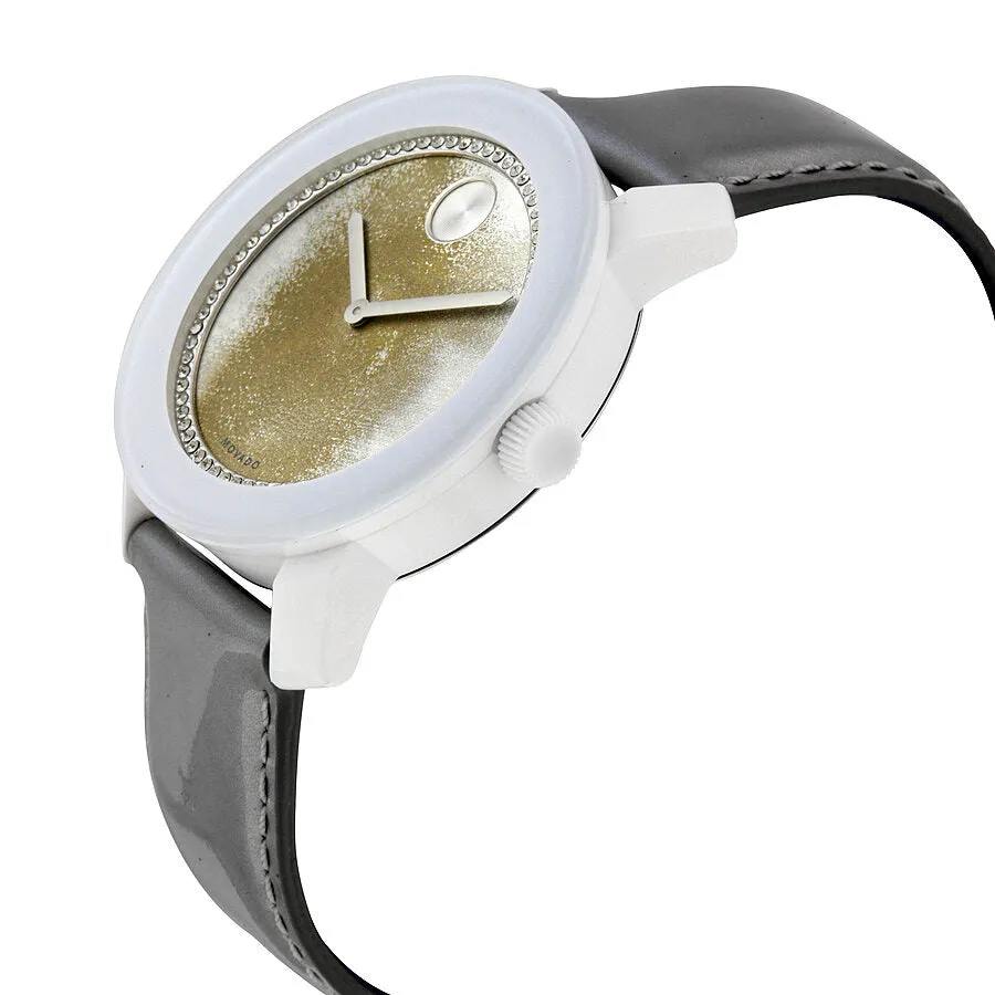 Movado Bold Yellow and Grey Watercolor Dial Ladies Watch 3600266