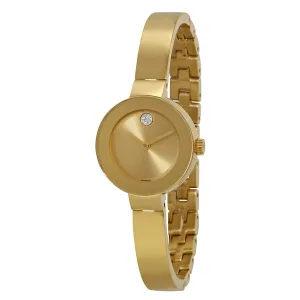 Movado Bold Yellow Gold Dial Ladies Watch 3600285