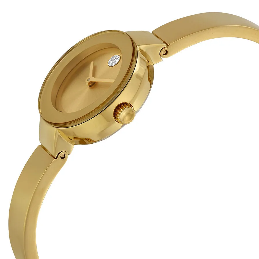 Movado Bold Yellow Gold Dial Ladies Watch 3600285
