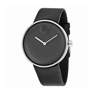 Movado Edge Black Aluminum Dial Swiss Quartz Mens Watch 3680002