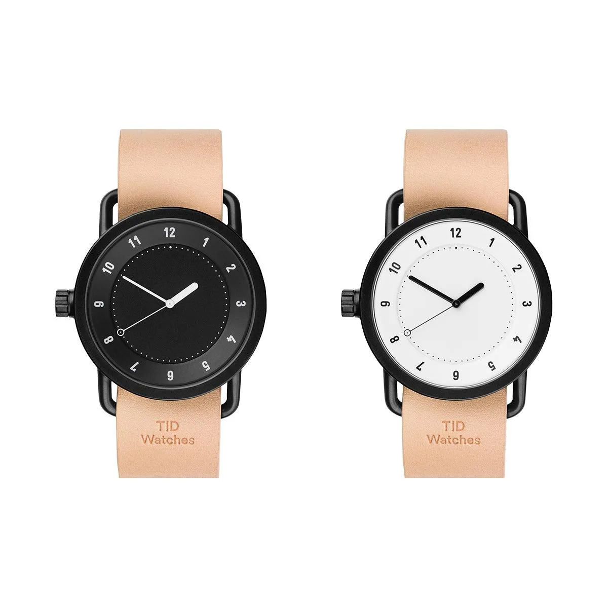 Natural Leather Strap with Black / Steel / Gold Buckle