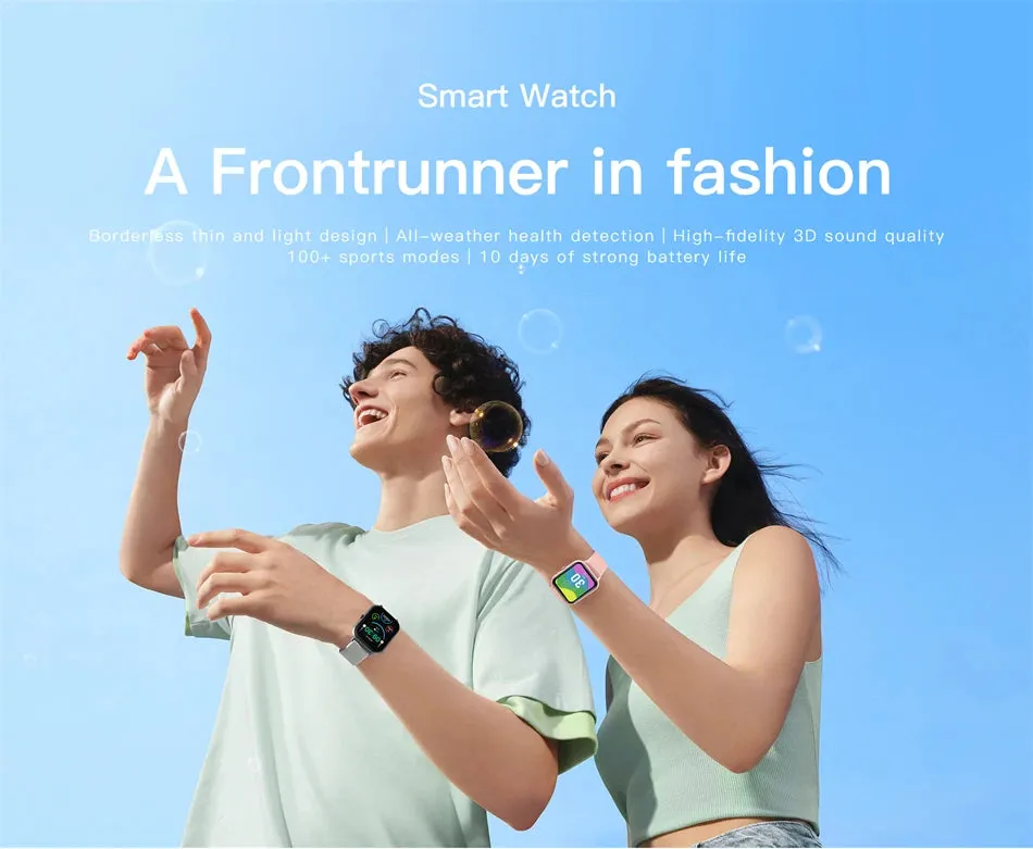 New Smart Watch for Men/Women - Heart Rate, Blood Pressure, Fitness Tracker, Bluetooth Call, Smart Watch