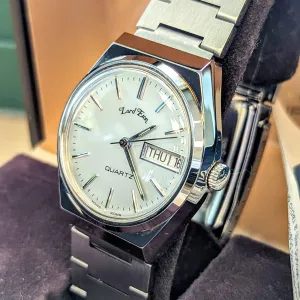 NOS LORD ETON Quartz Watch Day/Date "A Product of Phillips Time Corp." - ALL Original, Box & Papers