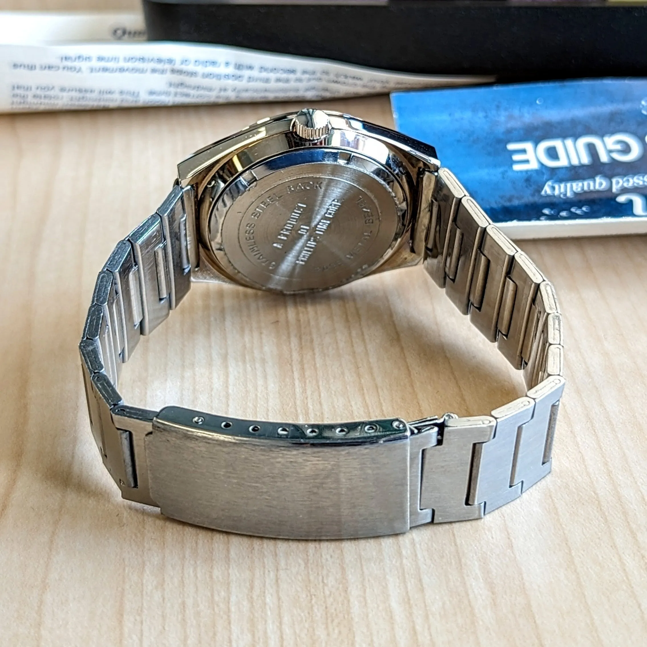 NOS LORD ETON Quartz Watch Day/Date "A Product of Phillips Time Corp." - ALL Original, Box & Papers
