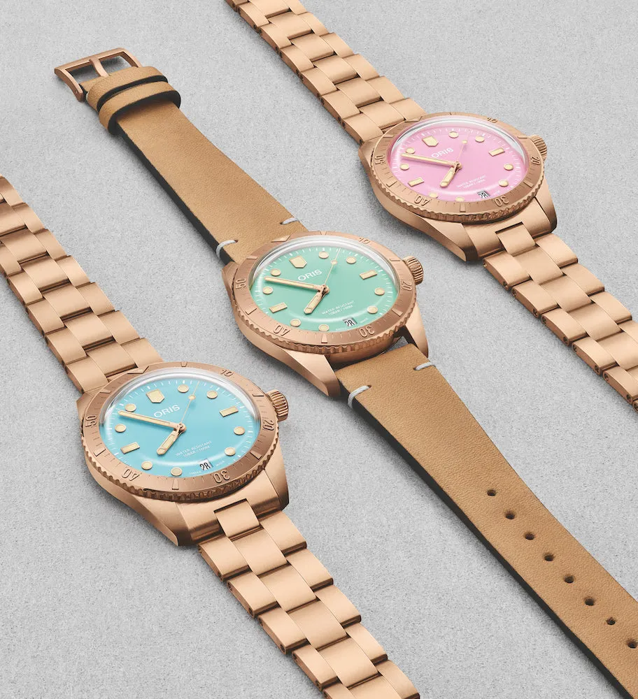 ORS Watch Divers Sixty-Five Cotton Candy Wild Green Bracelet