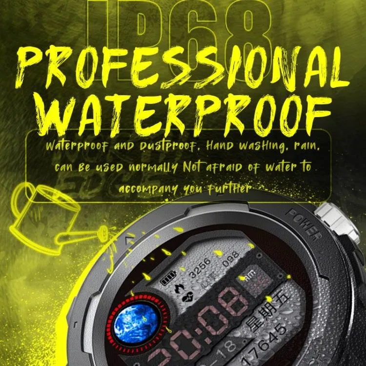 Outdoor Sports Bluetooth Smart Watch with 1.4" Touch Screen, Heart Rate, Sleep, and Blood Oxygen Monitoring - 7 Sports Modes & Camera Control