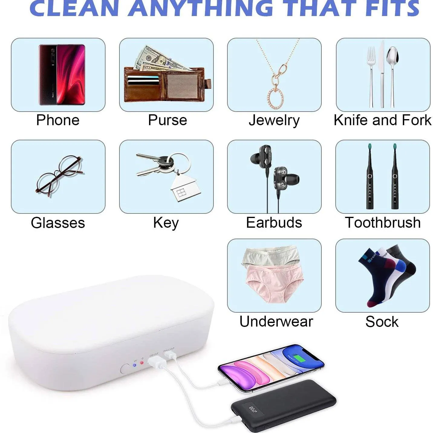 Portable Cell Phone Cleaner Case with Type-C Charging OD-KFXX001