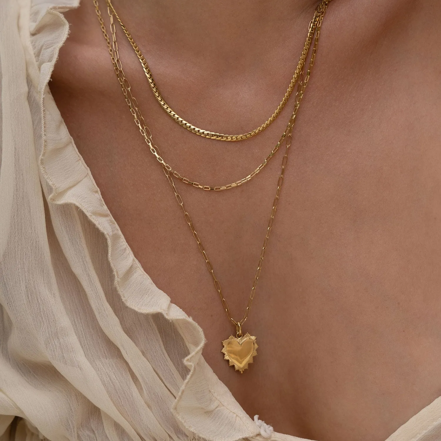 Queen Of Hearts Gold Necklace