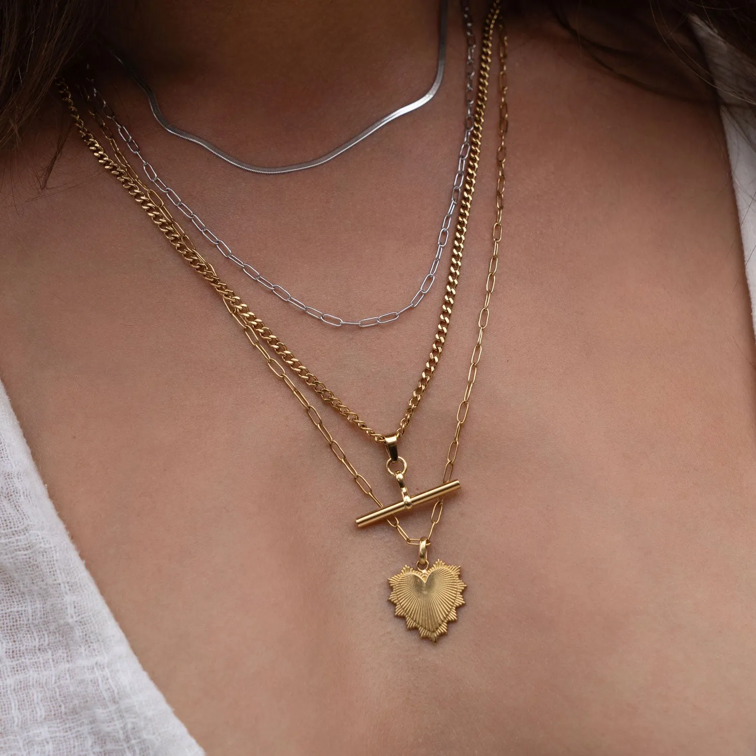 Queen Of Hearts Gold Necklace