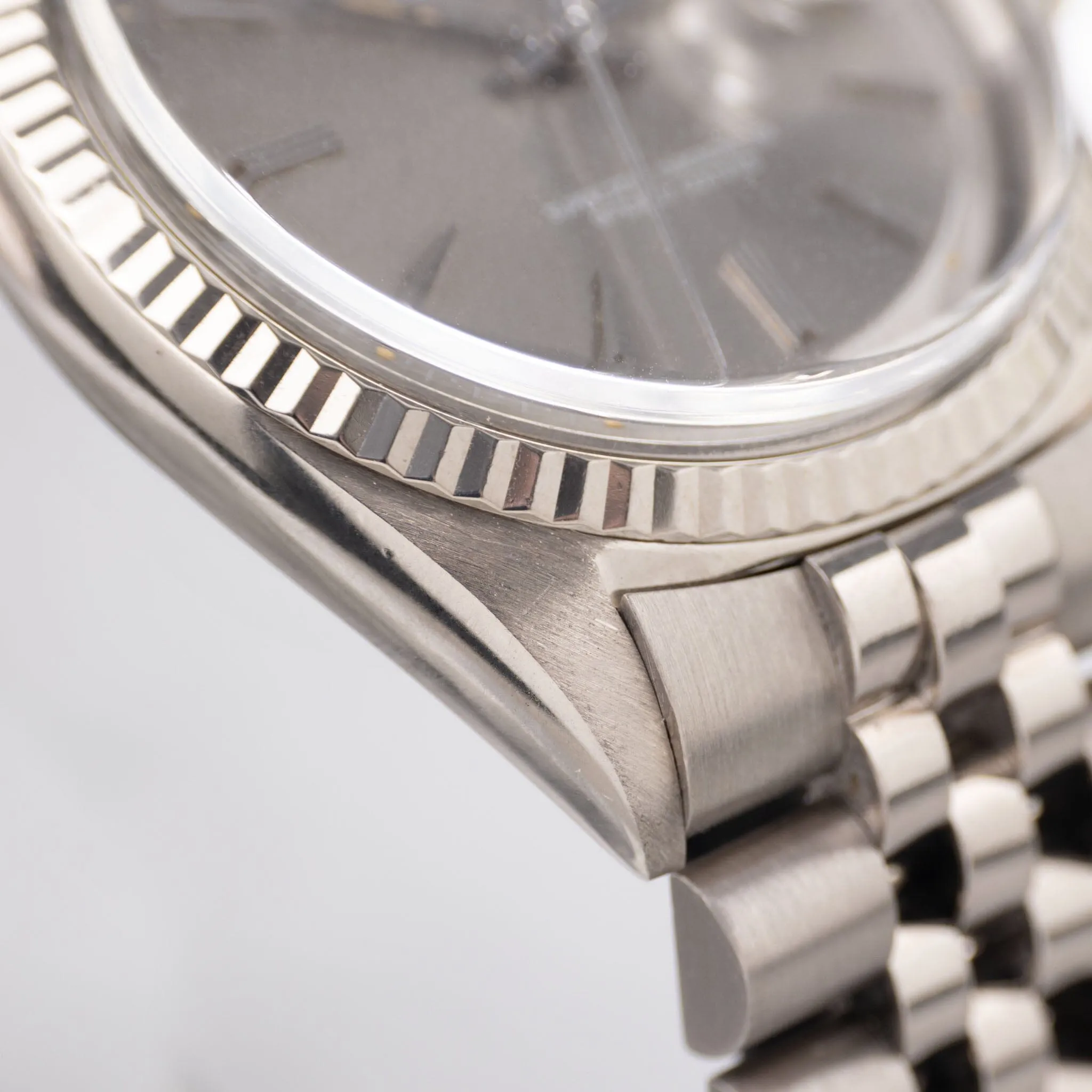 Rare Rolex Datejust 1601/9 White Gold Case - Grey Dial
