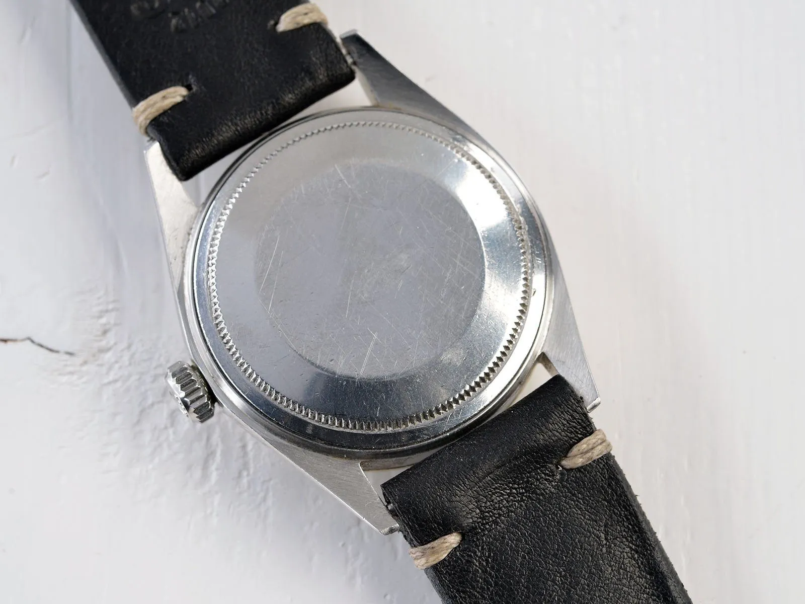 ROLEX 1601 DATEJUST BLACK DOOR STOP DIAL