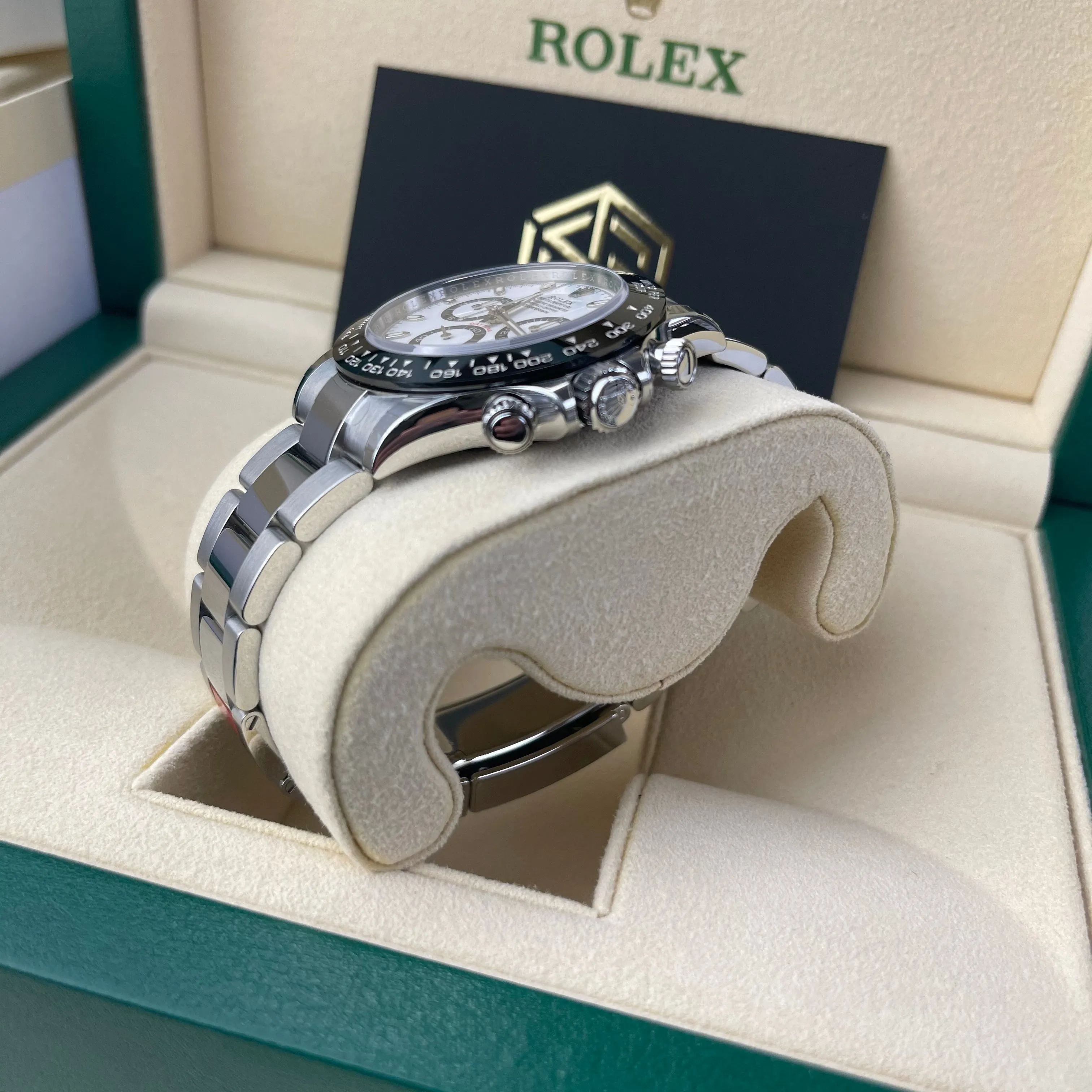 Rolex Cosmograph Daytona Ceramic White 'Panda' Dial 116500LN Sept 2021 Full Stickers Watch