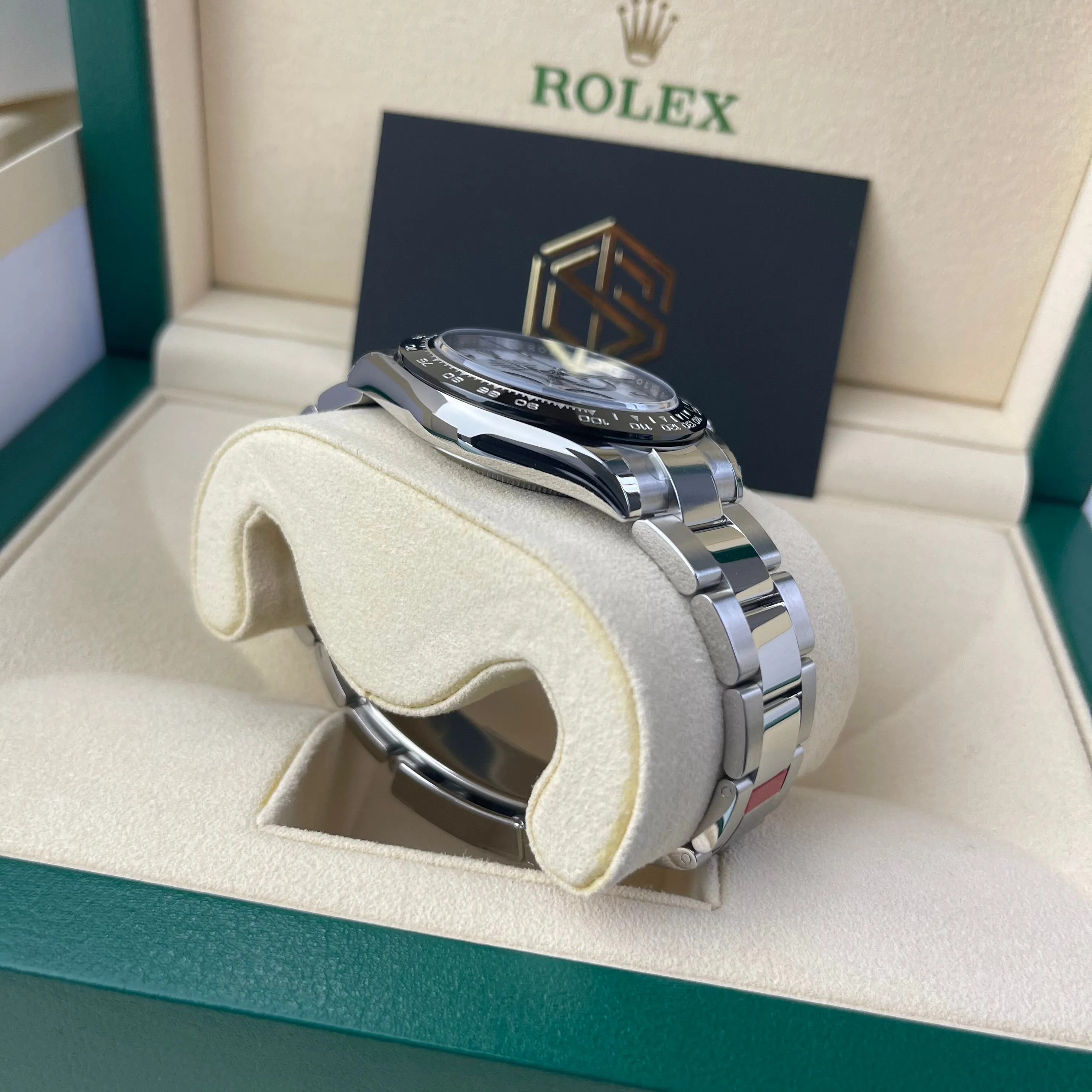 Rolex Cosmograph Daytona Ceramic White 'Panda' Dial 116500LN Sept 2021 Full Stickers Watch