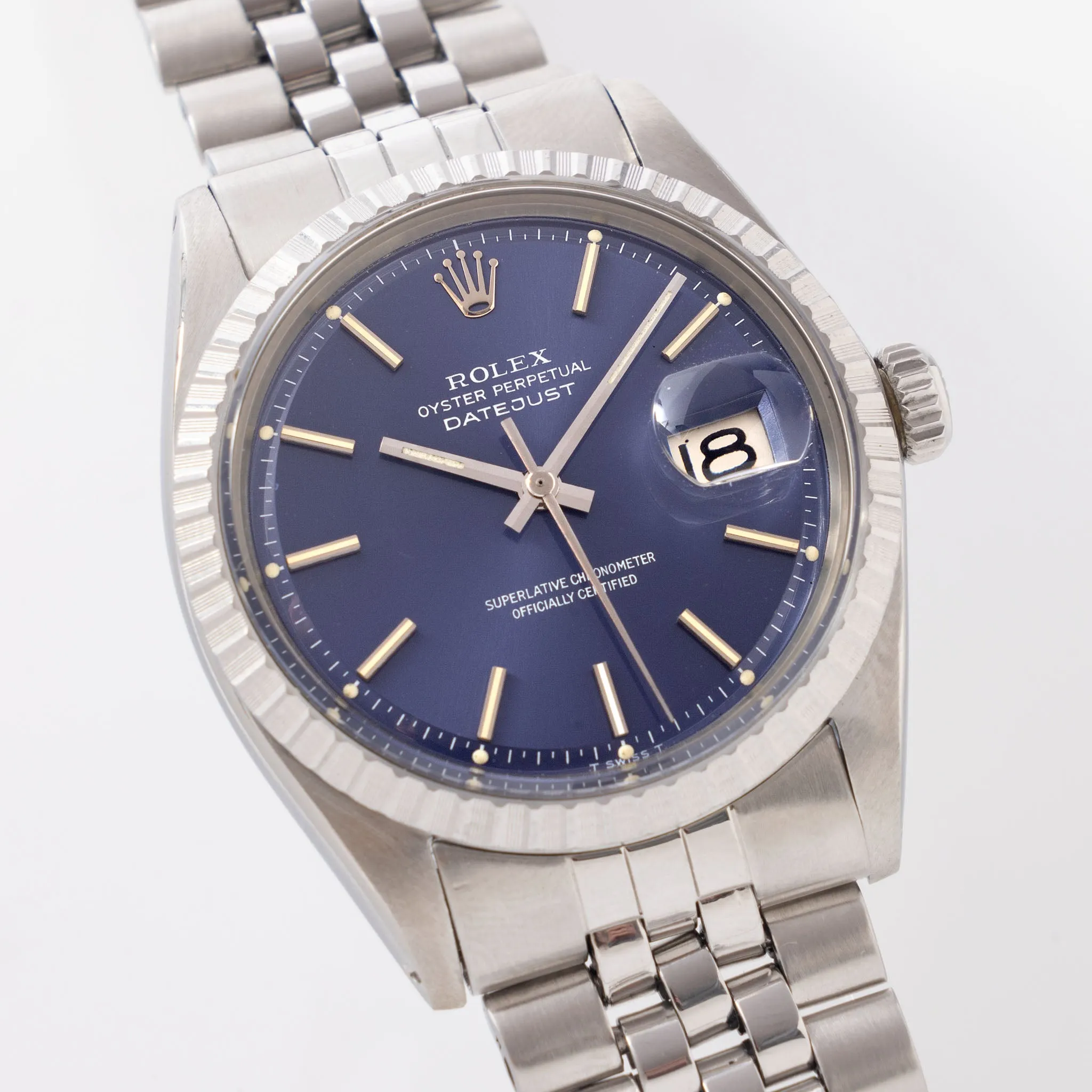 Rolex Datejust Blue Dial Ref 1603