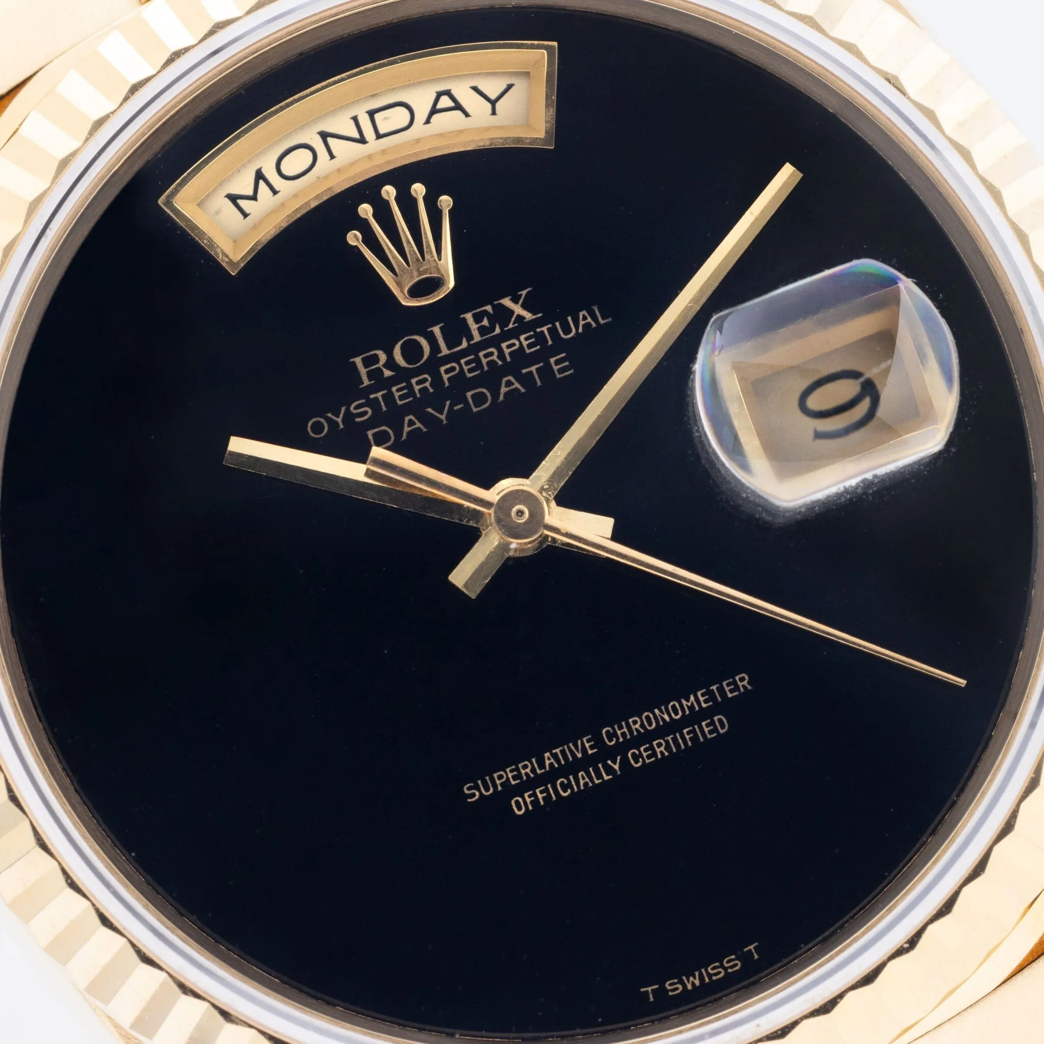 Rolex Day-Date 18238 Onyx Dial T Swiss T