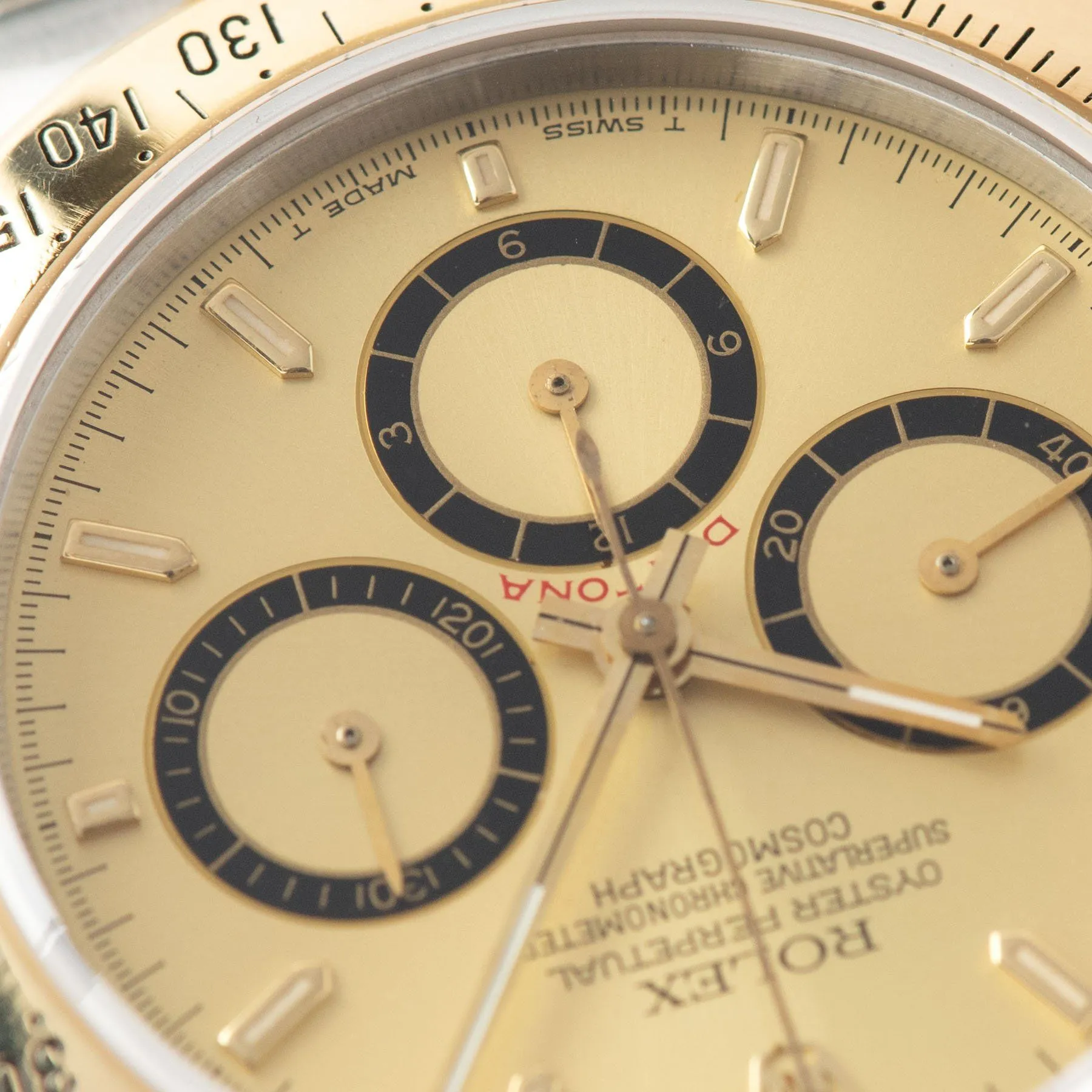 Rolex Daytona 16523 Champagne Four Line Dial with Papers