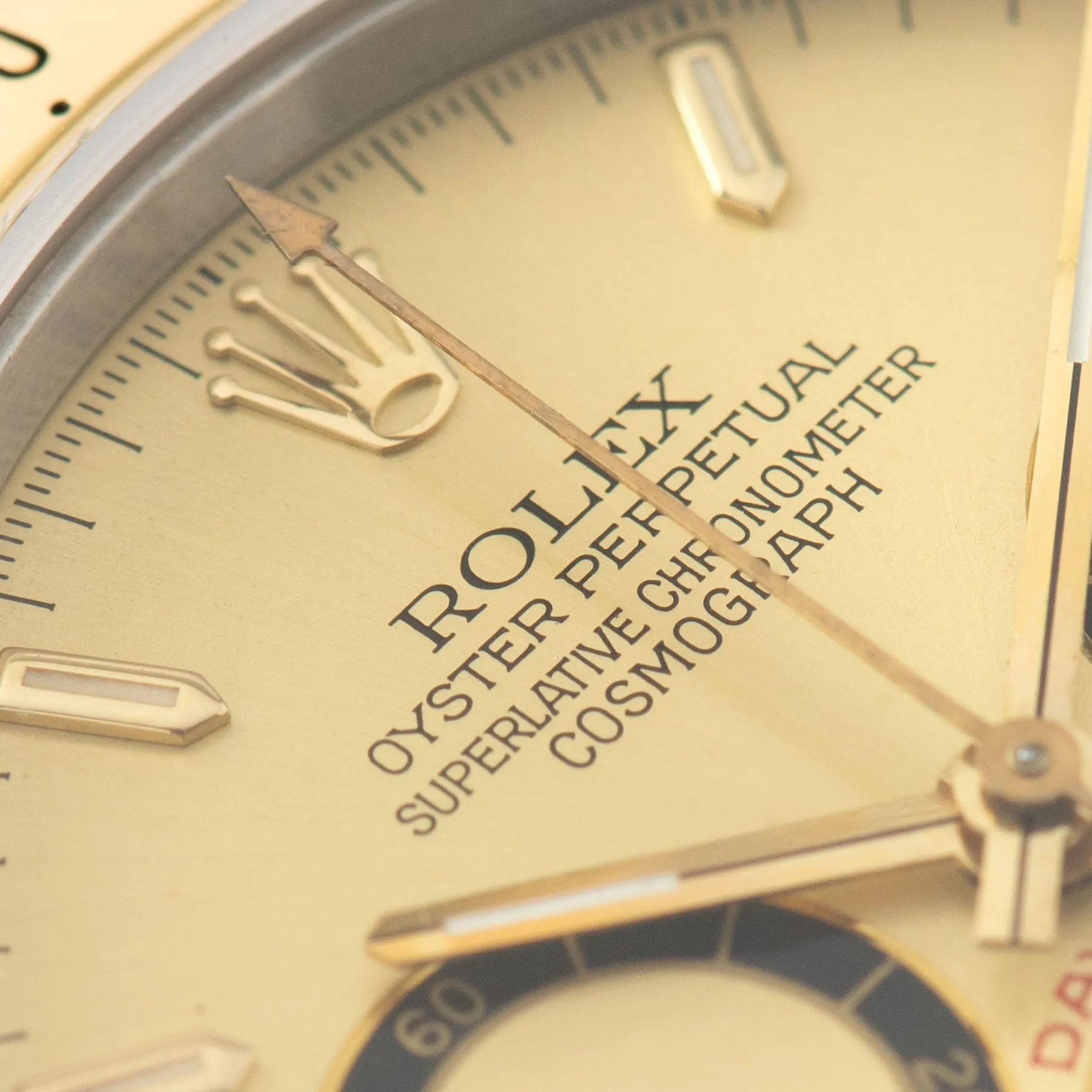 Rolex Daytona 16523 Champagne Four Line Dial with Papers