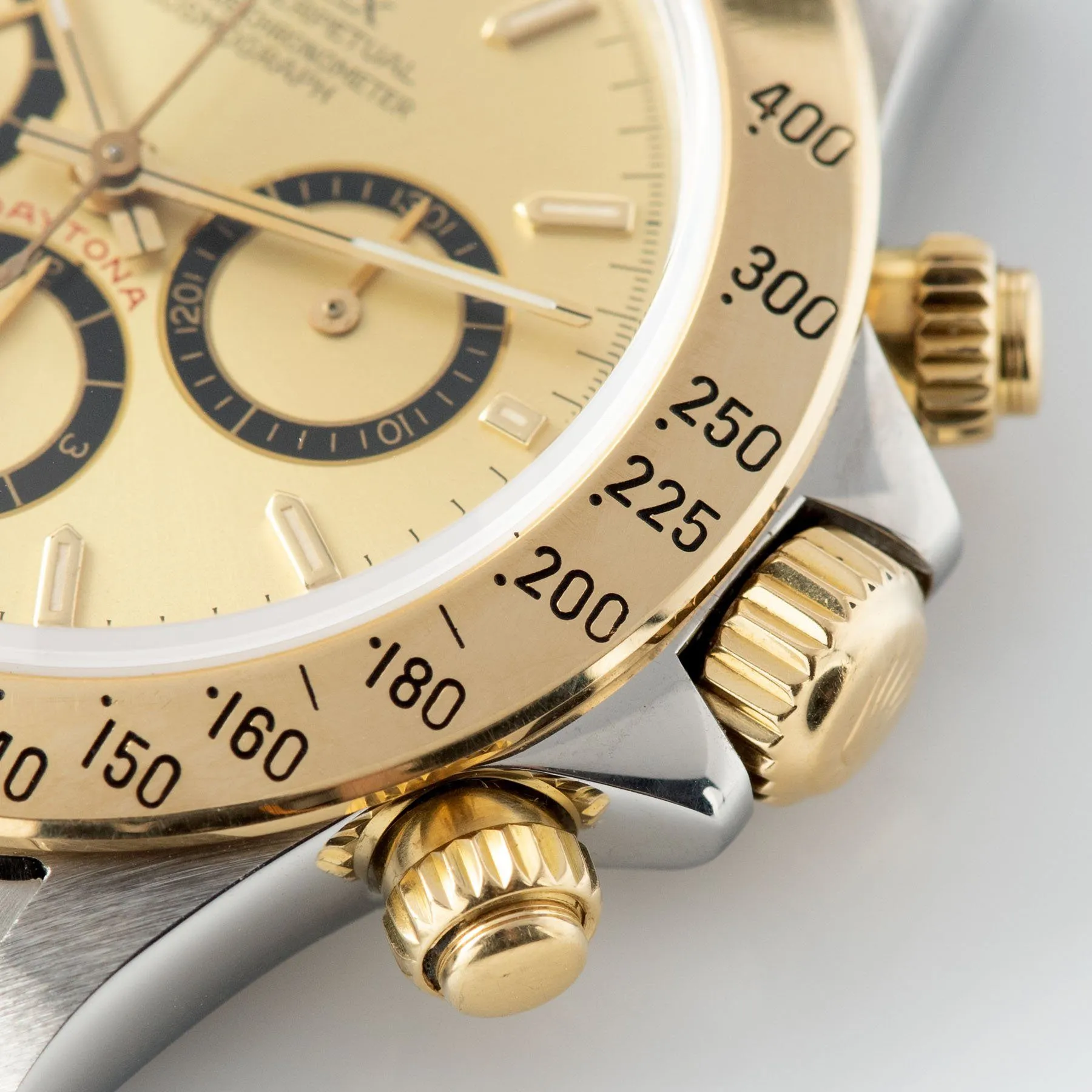 Rolex Daytona 16523 Champagne Four Line Dial with Papers
