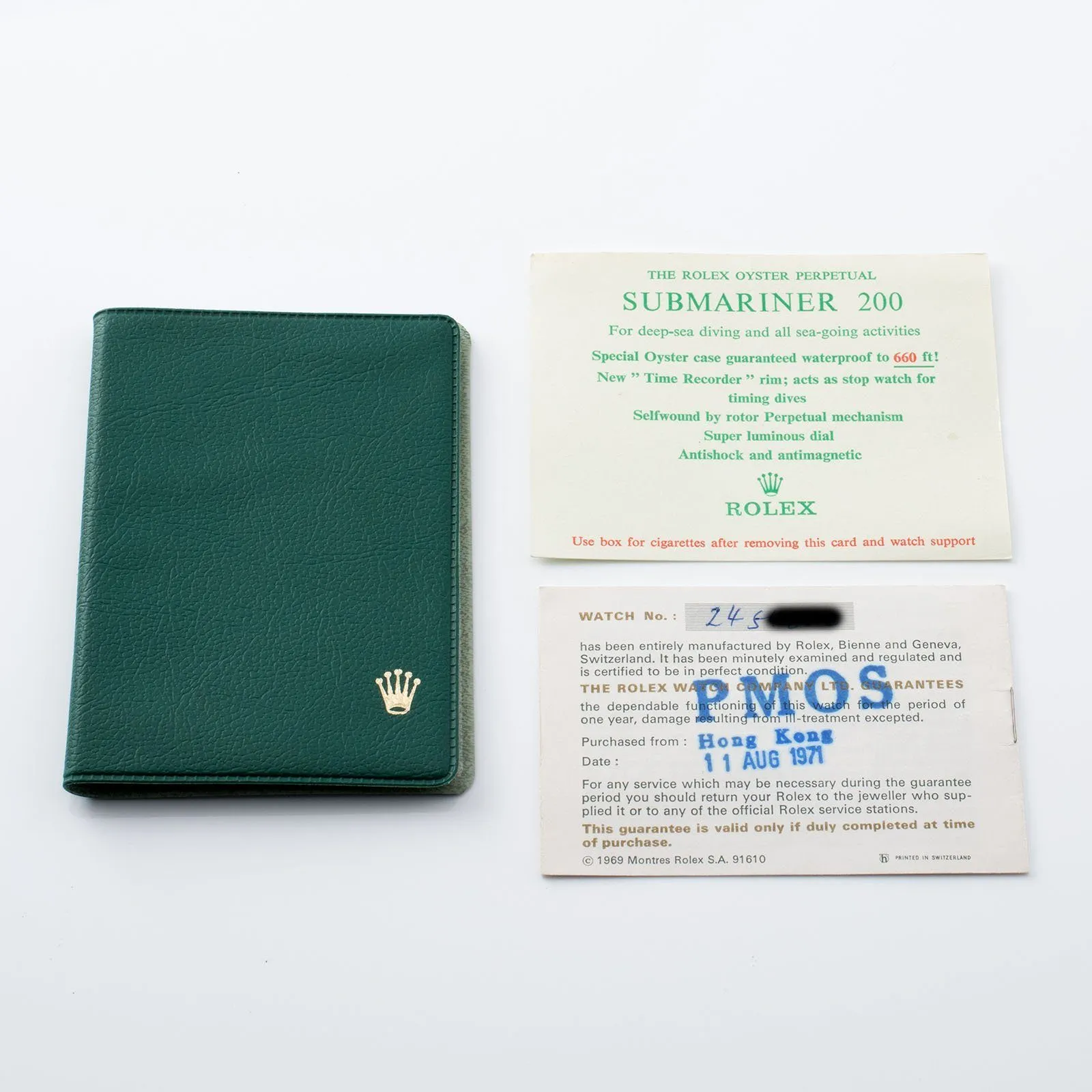 Rolex Submariner Non-Serif Dial 5513 with papers