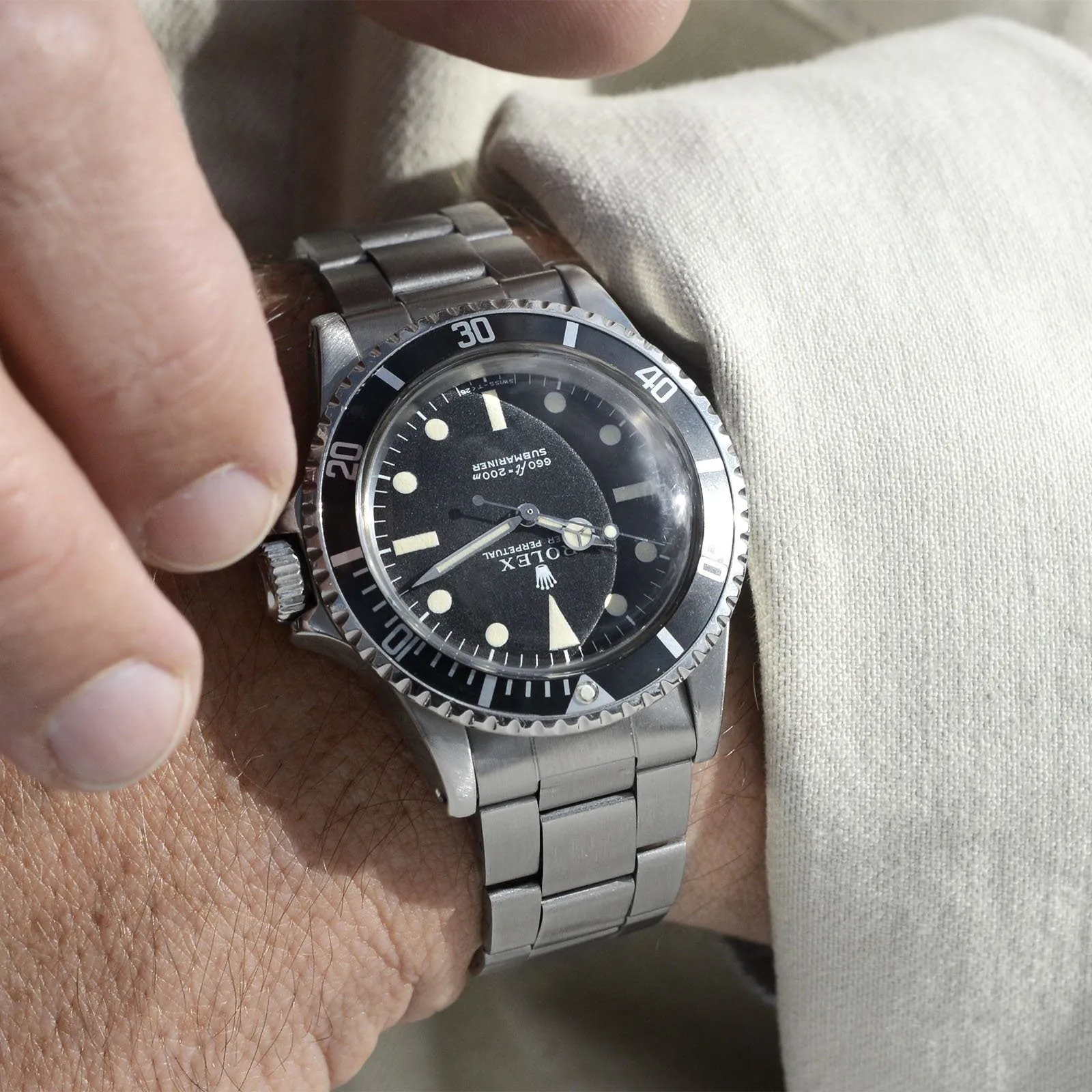 Rolex Submariner Non-Serif Dial 5513 with papers