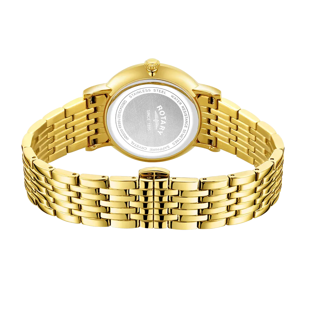 Rotary Gents Gold-Plated 'Windsor' Bracelet Watch