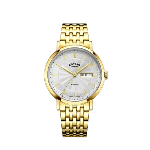 Rotary Gents Gold-Plated 'Windsor' Bracelet Watch