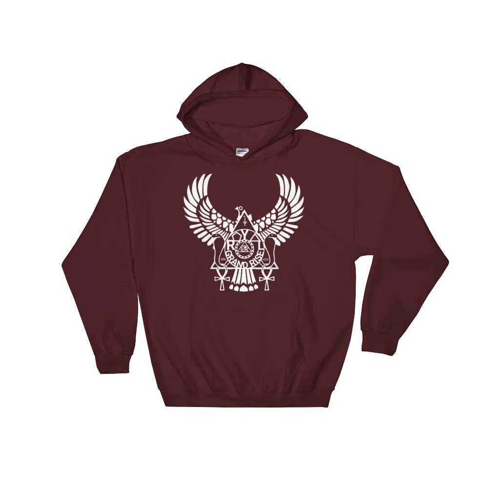 ROYAL. | Urban Resort | RA PARTY ROYAL GRAND RISE Unisex Heavy Blend Hoodie WHITE (5 VARIETIES)
