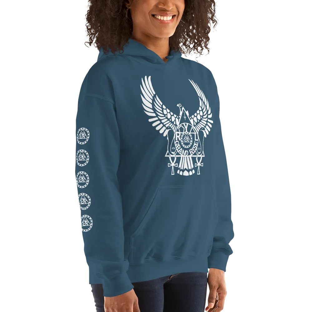 ROYAL. | Urban Resort | RA PARTY ROYAL GRAND RISE Unisex Heavy Blend Hoodie WHITE (5 VARIETIES)