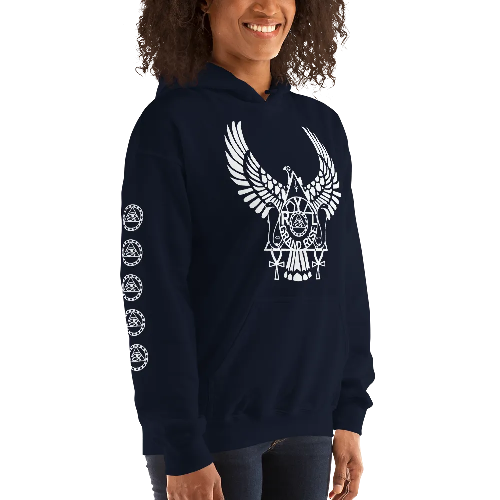 ROYAL. | Urban Resort | RA PARTY ROYAL GRAND RISE Unisex Heavy Blend Hoodie WHITE (5 VARIETIES)