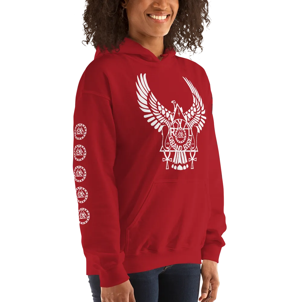 ROYAL. | Urban Resort | RA PARTY ROYAL GRAND RISE Unisex Heavy Blend Hoodie WHITE (5 VARIETIES)