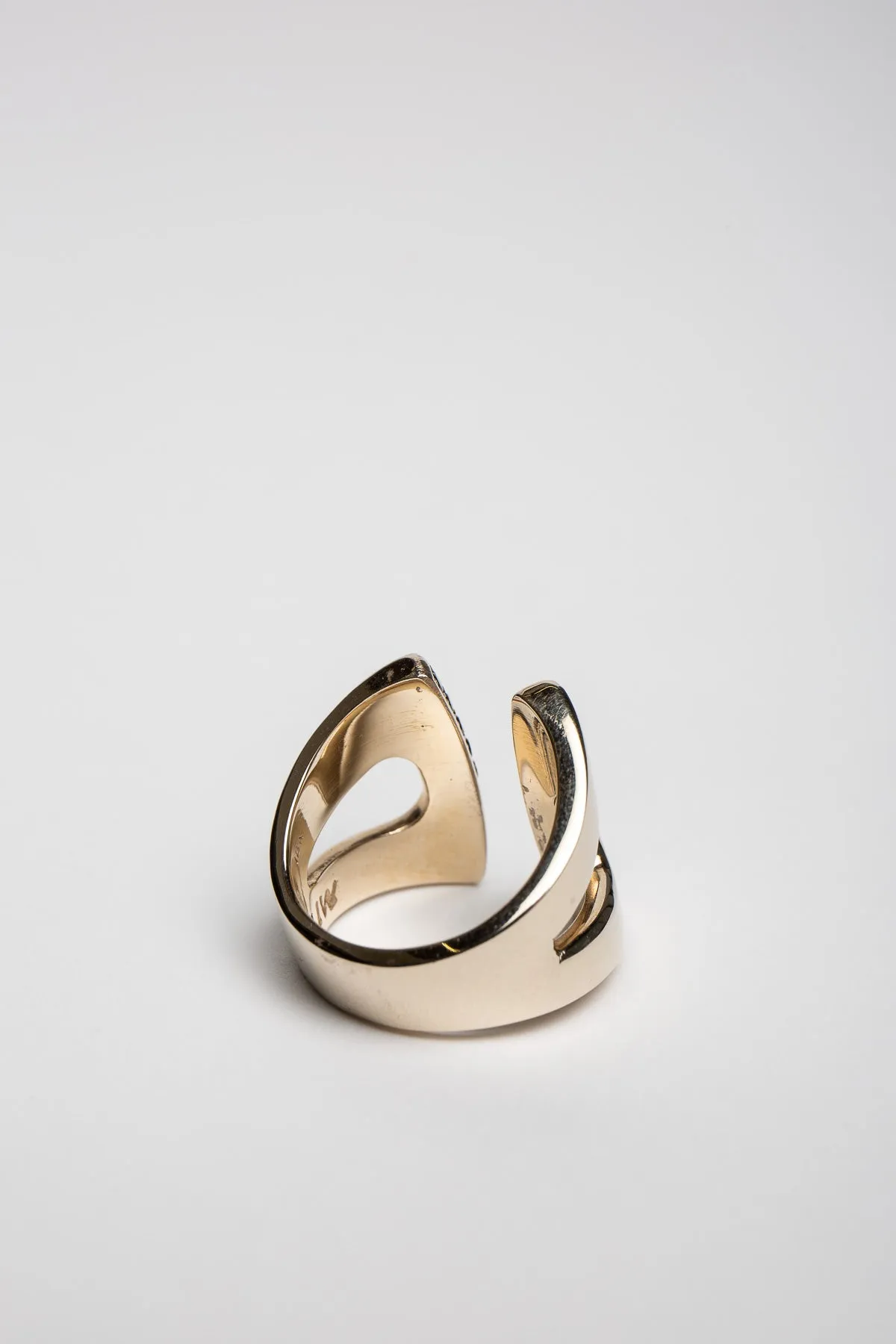 SARAH JANE WILDE | GOLD & BLACK DIAMOND GHOST RING
