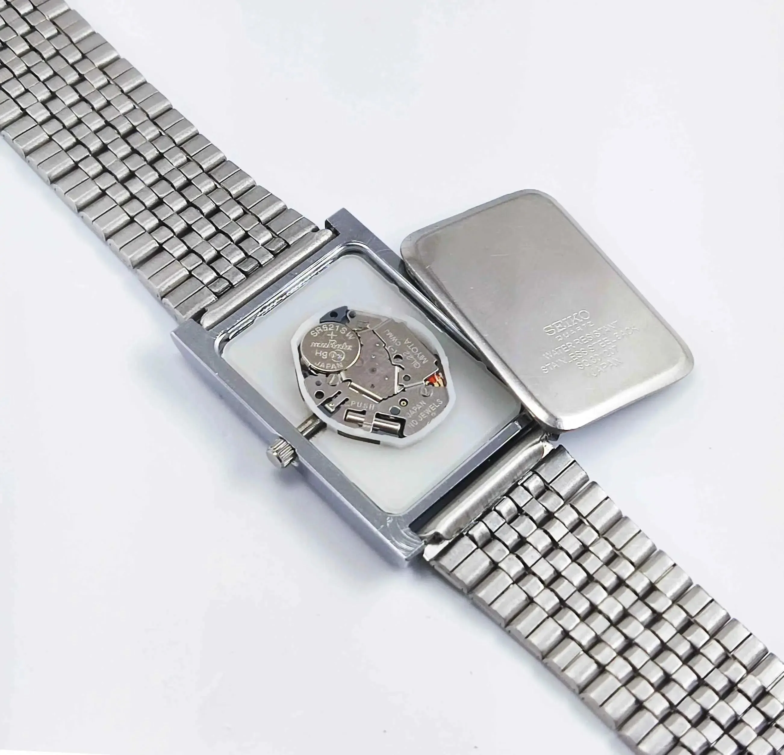 Seiko Quartz MIYOTA Blue Dial Silver Case Men's Watch
