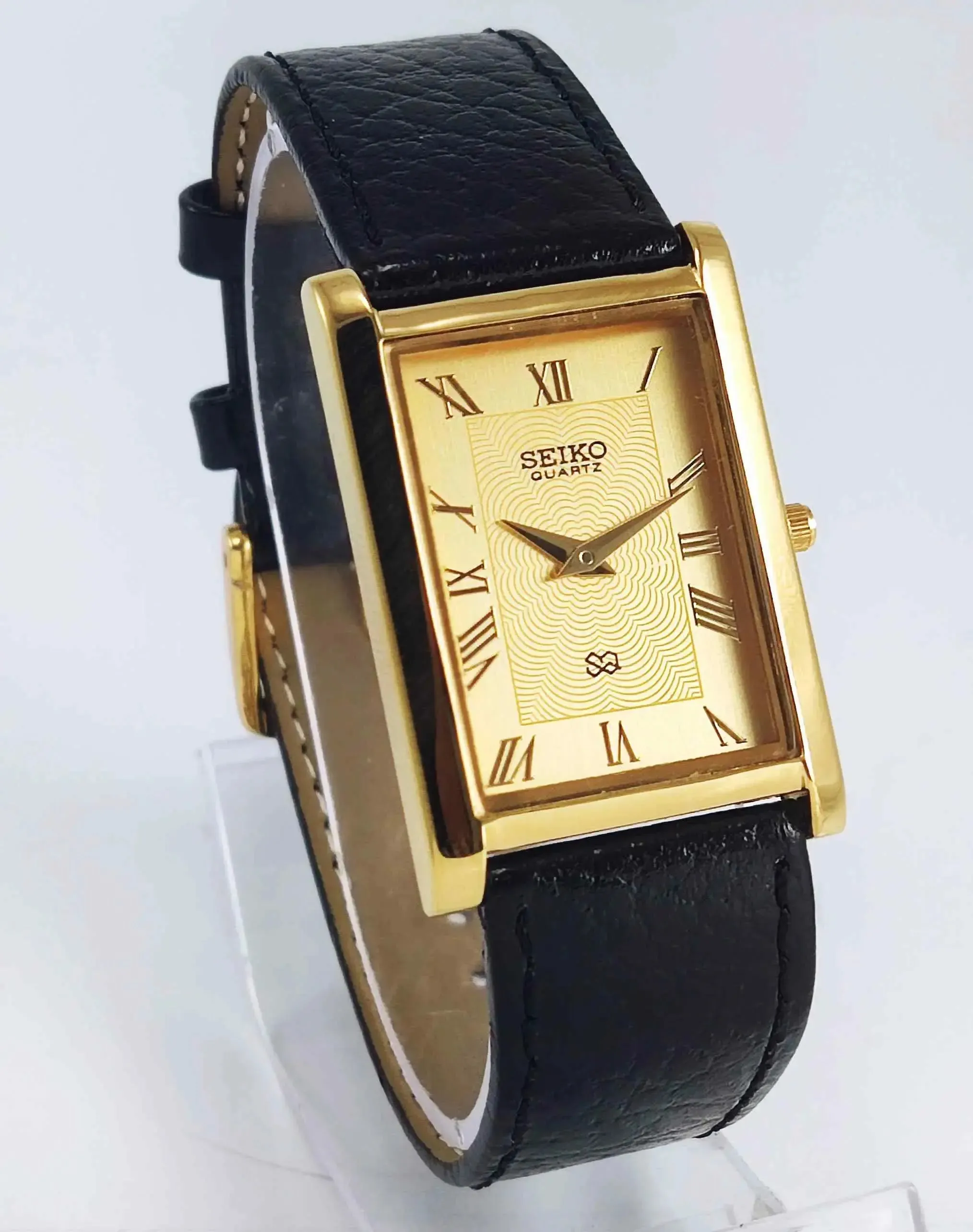Seiko Quartz MIYOTA Golden Dial Golden Case Men's Watch