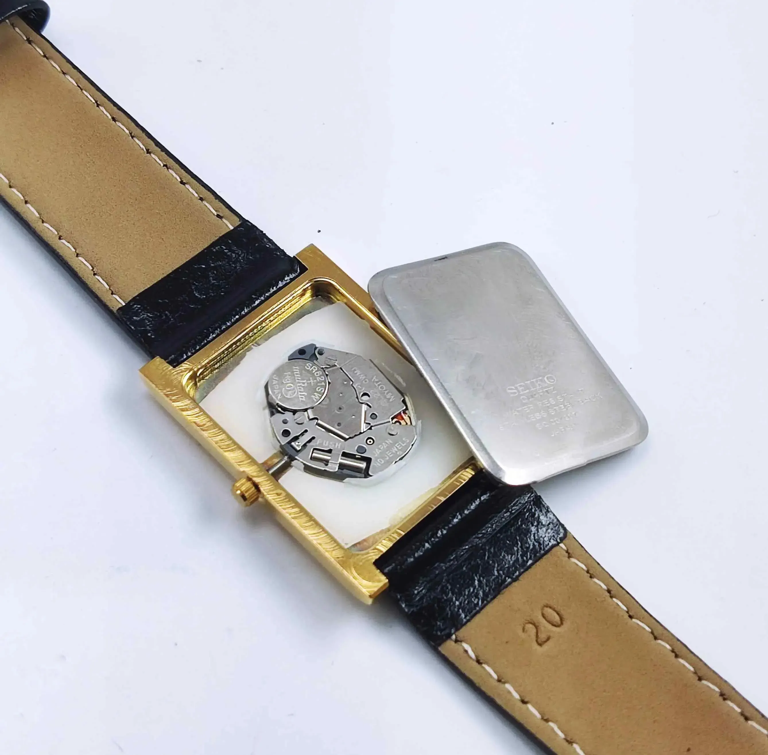 Seiko Quartz MIYOTA Golden Dial Golden Case Men's Watch