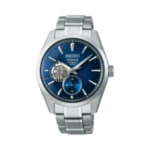 Seiko - SPB417J Presage ‘Ao’ Sharp-Edged Open Heart Automatic Watch