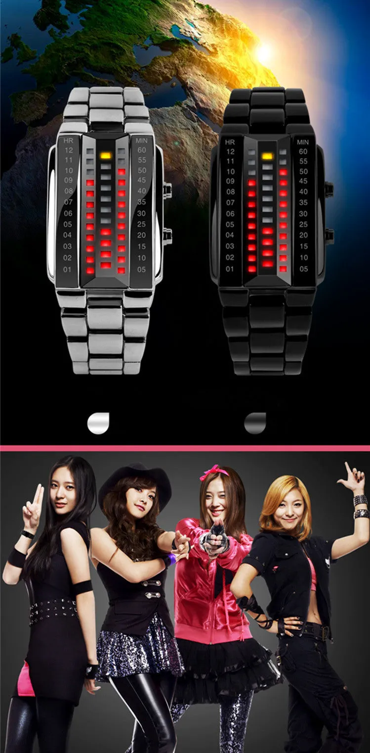 SKMEI 1013 High Quality Fashion Men's Wrist Watch With Calendar Alloy Analog Luxury Watches New binary led wristwatches