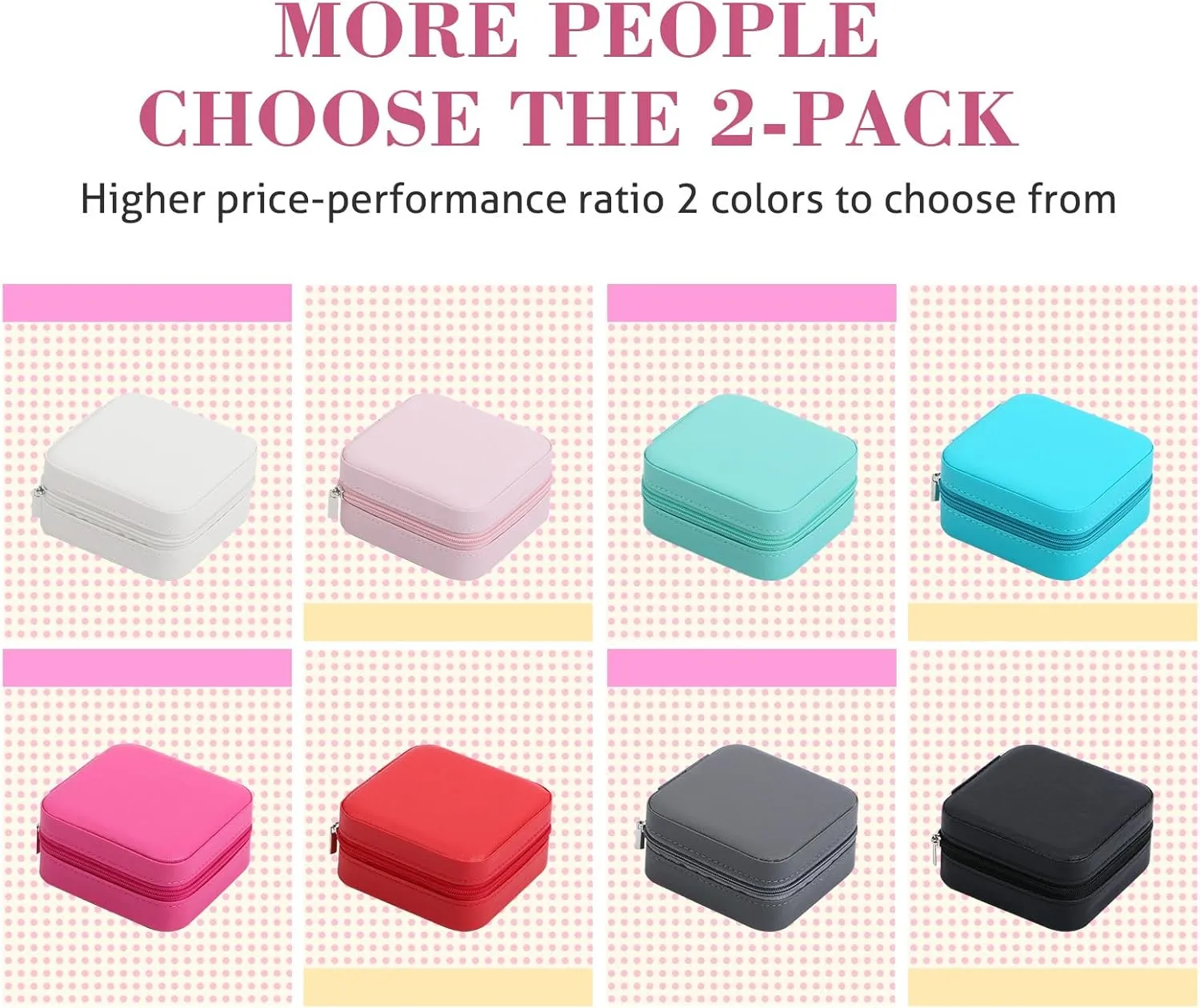 Small Travel Jewelry Case Organizer,Mini Travel Essentials for Women,Bridesmaid Gifts Birthday Gifts for Women,Small Jewelry Box for Girls 8-12