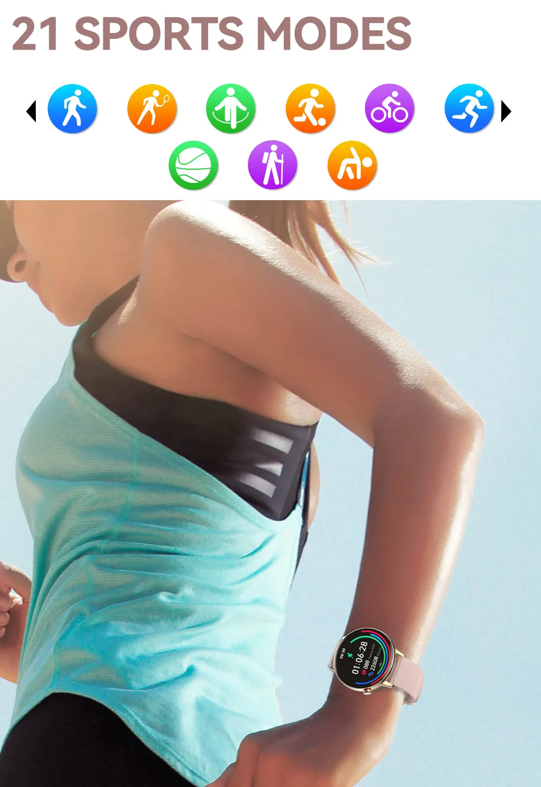Smart Watch for Men Women Bluetooth Calling 1.32" HD Full Touch Screen Sports Smartwatch Compatible with iPhone Android Phone Waterproof Fitness Tracker Watch with Heart Rate Sleep Monitor Pedometer