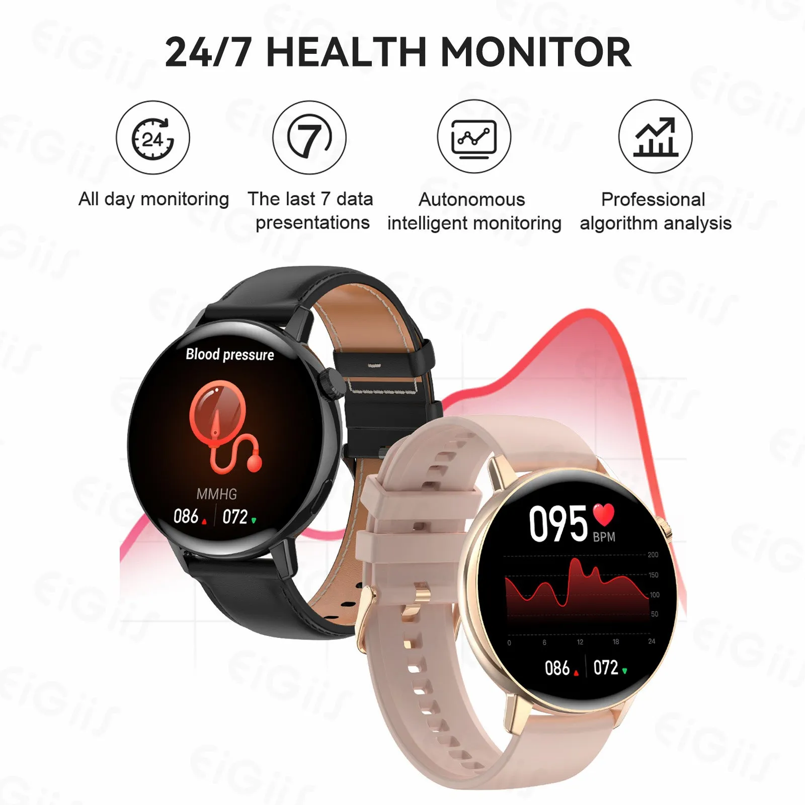 Smart Watch for Men Women Bluetooth Calling 1.32" HD Full Touch Screen Sports Smartwatch Compatible with iPhone Android Phone Waterproof Fitness Tracker Watch with Heart Rate Sleep Monitor Pedometer