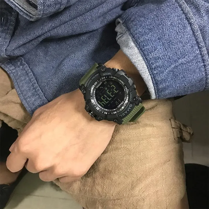 SML Warrior Smart Shock Resistant Digital Military Sport Smart Watch