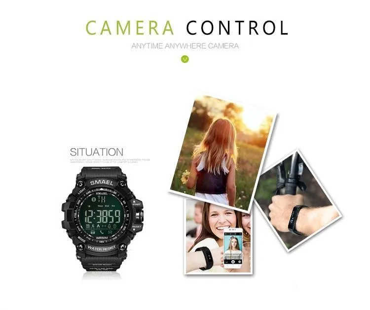 SML Warrior Smart Shock Resistant Digital Military Sport Smart Watch