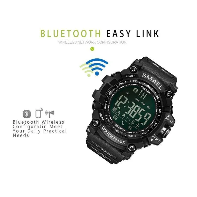 SML Warrior Smart Shock Resistant Digital Military Sport Smart Watch
