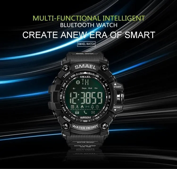 SML Warrior Smart Shock Resistant Digital Military Sport Smart Watch