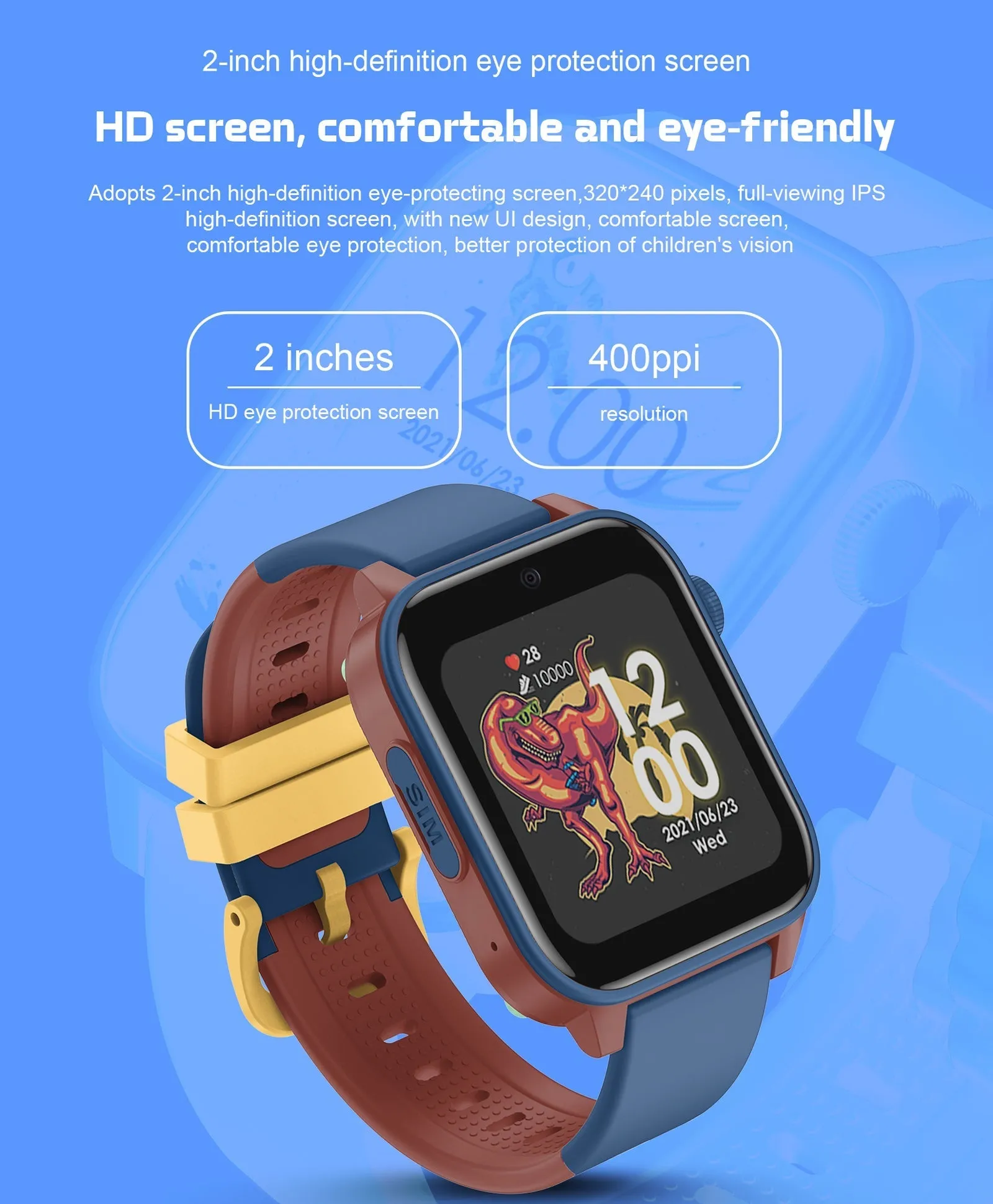 Spiky GNOME 4g Video & Voice Calling Smartwatch with - Pink