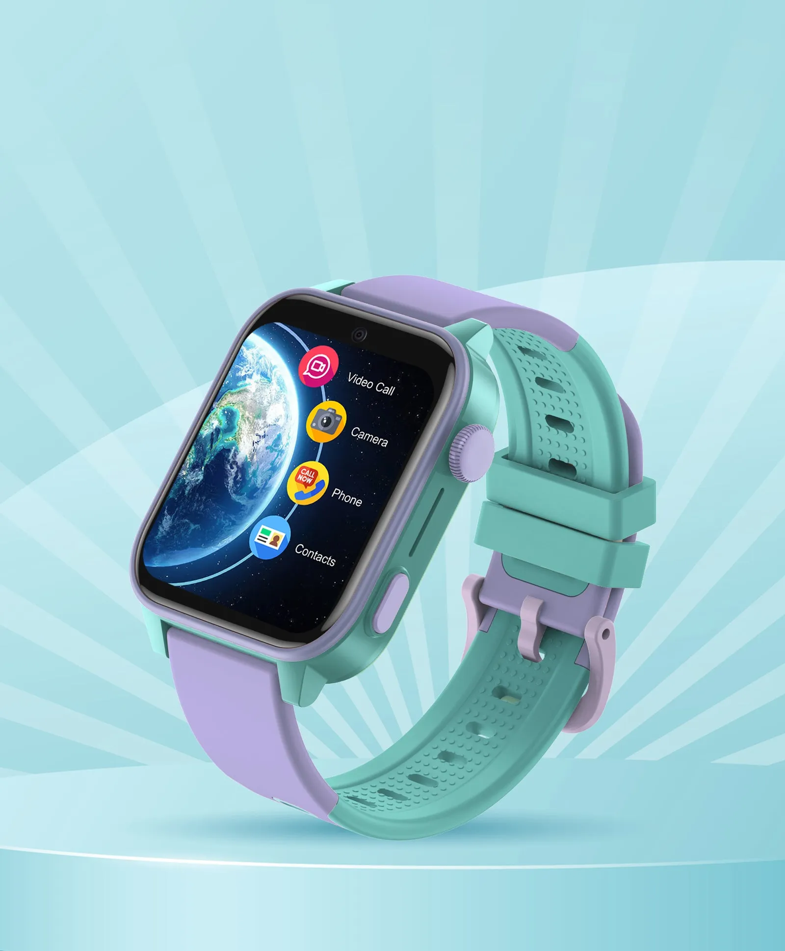 Spiky GNOME 4g Video & Voice Calling Smartwatch with - Pink
